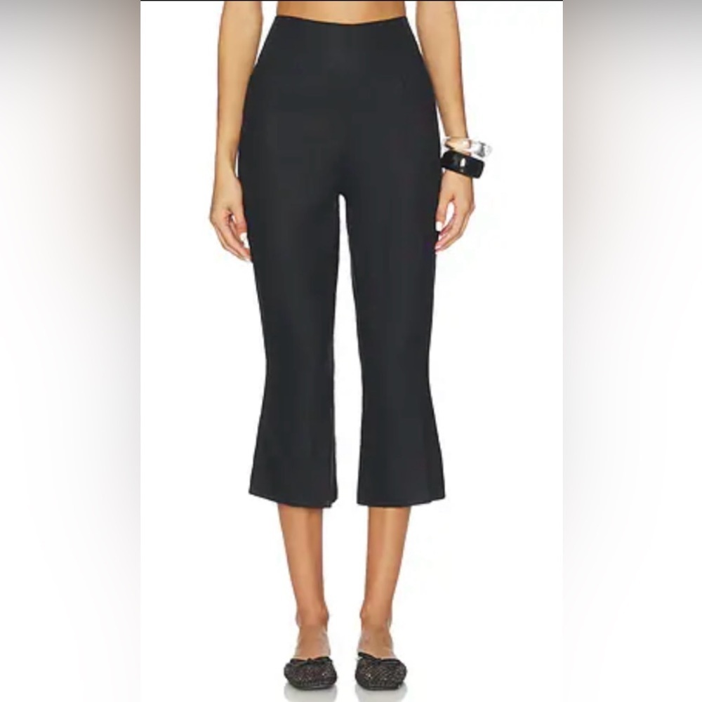 Ronny Kobo Doreen Double Knit Crop Black Pants - Picture 1 of 7